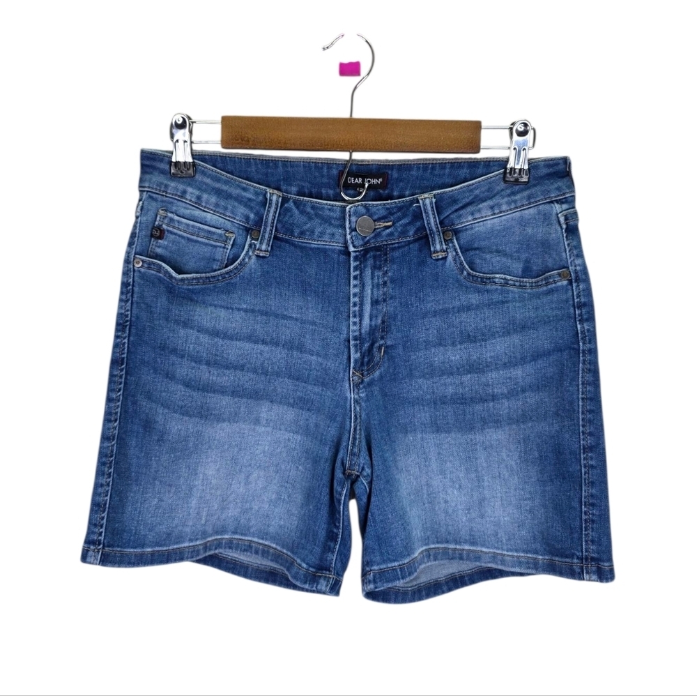 Dear John American Classic Denim Blue Medium Wash Shorts Size (28)